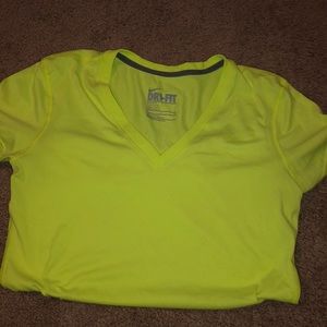 Neon Nike workout top